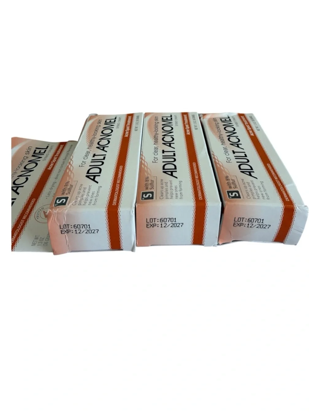 Adult Acnomel Tinted Cream Acne Spot Treatment 1.3 oz (3-pack) Expires 12/2027